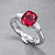 Ring with Burmese spinel and diamonds