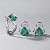 Earrings with Lagoon tourmalines and diamonds