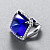 Ring with tanzanite and diamonds