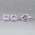 Ring with lilac spinel and diamonds