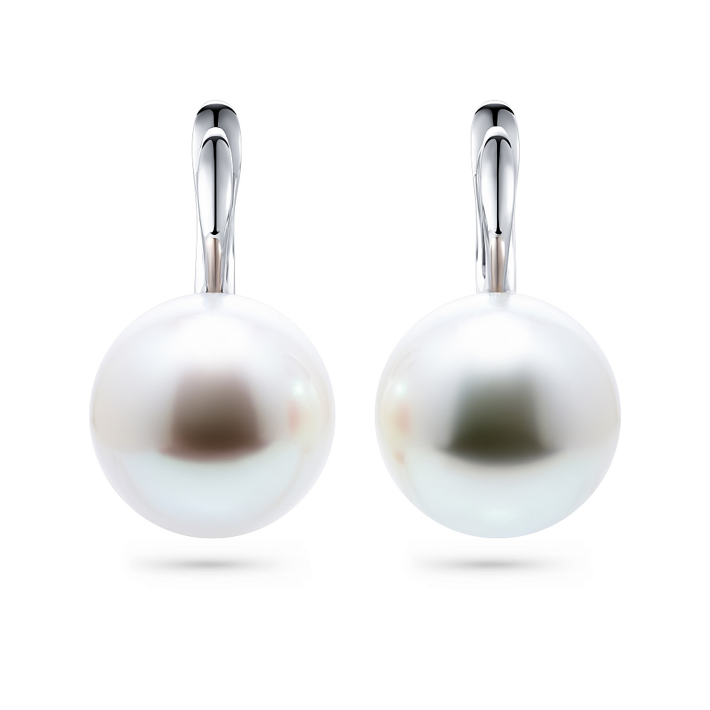 Earrings with South Sea pearl картинка 1