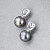 Earrings with Tahitian pearls and diamonds