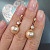 Earrings with freshwater pearls and diamonds