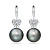Earrings with Tahitian pearls and diamonds