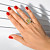 Ring with yellow sapphire and diamonds
