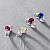 Ring with spinel and diamonds