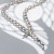 Necklace with Akoya pearls and diamonds