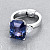  Ring with purple spinel and diamonds