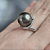 Ring with Tahitian pearl and diamonds