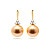 Earrings with golden South Sea pearls and diamonds