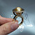 Ring with golden South Sea pearl and diamonds