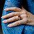 Ring with spinel and diamonds