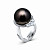 Ring with Tahitian pearl and diamonds