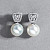 Earrings with South Sea pearls and diamonds