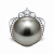 Ring with Tahitian pearl and diamonds