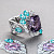 Ring with spinel, paraiba tourmalines and diamonds
