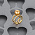 Ring with golden South Sea pearl and diamonds