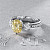 Ring with yellow sapphire and diamonds