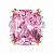 Ring with morganite and diamonds
