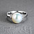 Ring with South Sea pearl and diamonds