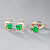 Ring with emerald and diamonds