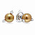 Stud earrings with golden South Sea pearls and diamonds