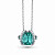Pendant with Lagoon tourmaline and diamonds