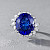 Ring with tanzanite and diamonds