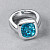 Ring with Cambodian zircon
