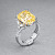 Ring with yellow sapphire and diamonds