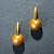 Earrings with golden South Sea pearls and diamonds