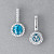 Earrings with Cambodian zircons and diamonds