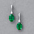 Earrings with emeralds and diamonds