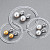 Earrings with South Sea pearls and diamonds