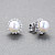 Stud earrings with Akoya pearls and diamonds