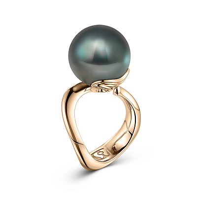Ring with Tahitian pearl