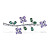 Brooch with sapphires and diamonds