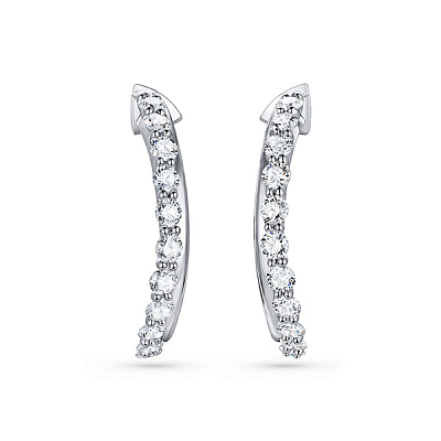 Earrings with diamonds