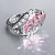 Ring with morganite and diamonds