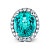 Ring with paraiba tourmaline and diamonds