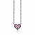 Pendant with spinel and diamond