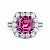 Ring with spinel and diamonds