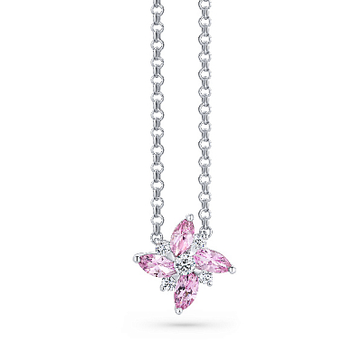 Pendant with sapphires and diamonds