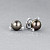 Stud earrings with Tahitian pearls and diamonds