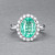 Ring with paraiba tourmaline and diamonds