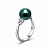 Ring with Tahitian pearl and diamonds
