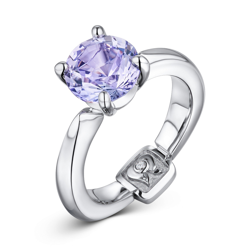 Ring with lavender tanzanite картинка 2