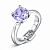 Ring with lavender tanzanite