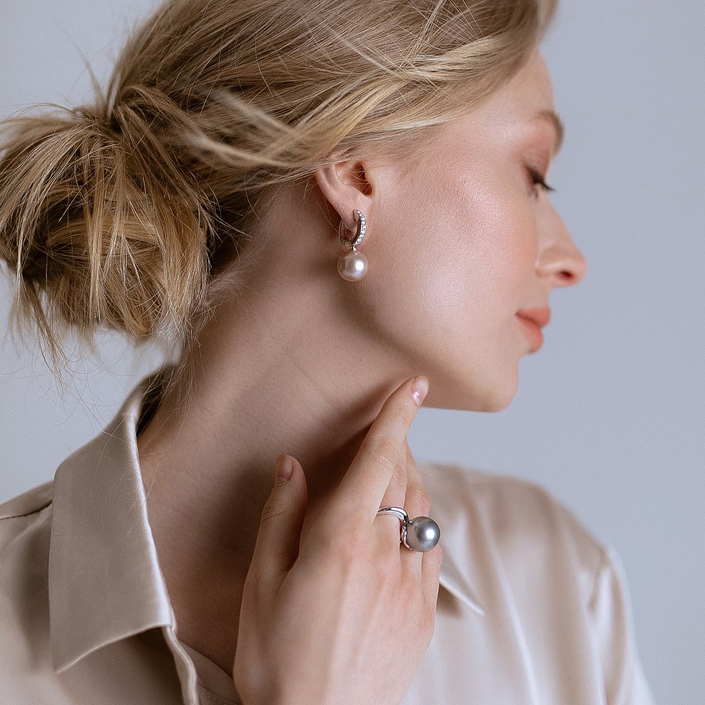 Ring with Tahitian pearl картинка 4