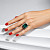 Ring with indicolite tourmaline and diamonds